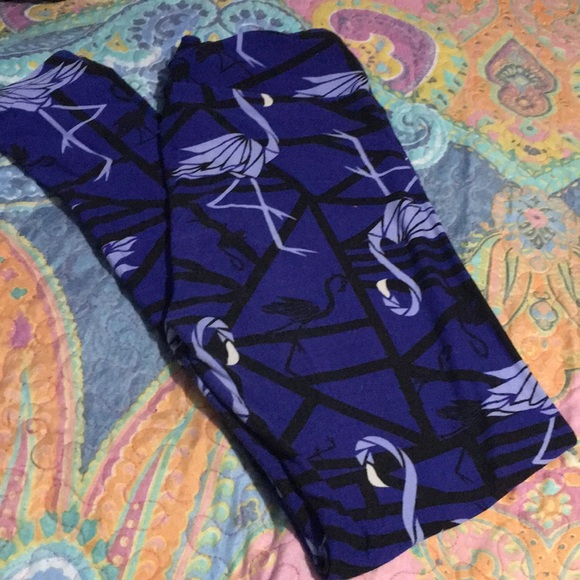 LuLaRoe Pants - Purple Flamingos